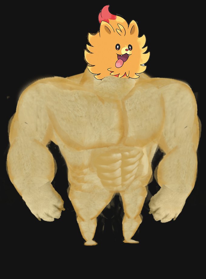 maybeLeek's tweet photo. Pombon final evolution leaked https://t.co/PbfIr5bxRr