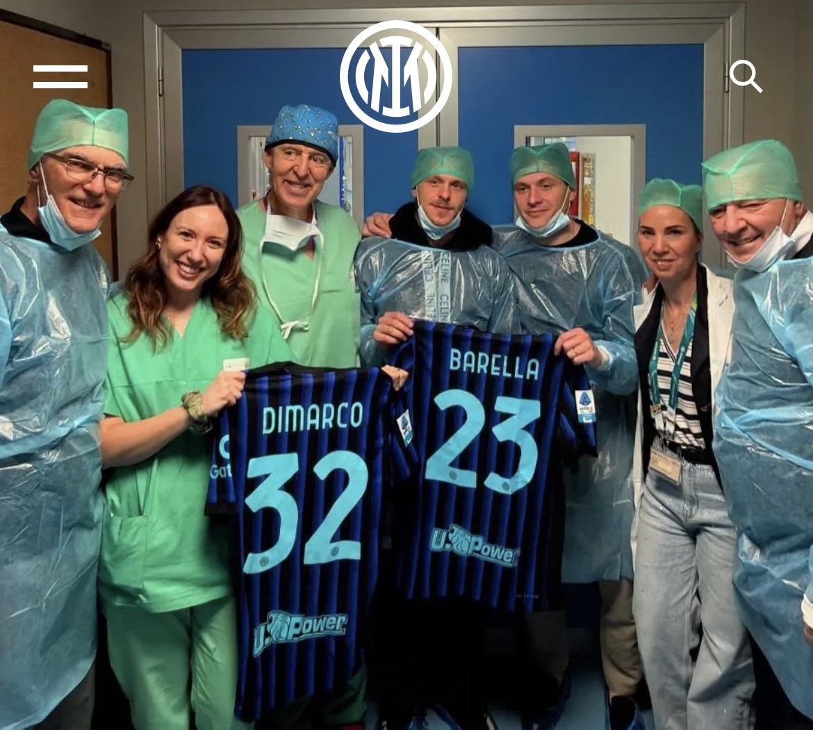 Presidente e CEO Giuseppe Marotta, i calciatori Federico Dimarco e Nicolò Barella, le legend Francesco Toldo e Giuseppe Bergomi e il responsabile dell’Area Medica di FC Internazionale Milano Piero Volpi hanno fatto visita alle vittime dell’incendio di Crans-Montana, avvenuto