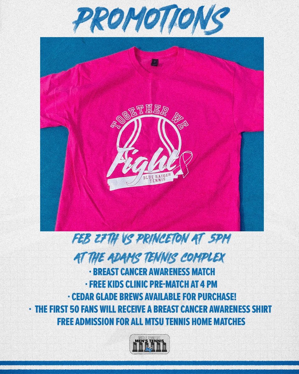 CoachJimmyB's tweet photo. 🎾🟪5pm tonight indoors at ATC vs #19 Princeton!  Be there!  All the 🆓 promotions, kids 🧒 clinics, 👚, with 🍻 and more!  Going to be fun 🤩 #packtheatc #breastcancerawareness #worktodo https://t.co/T1BpjvFJzC
