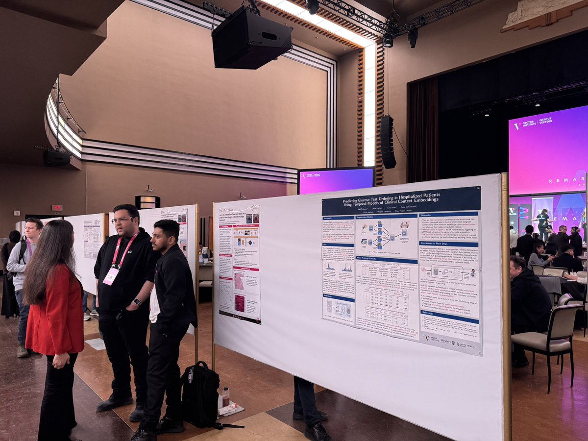 ayogenth's tweet photo. The poster sessions were great - many researchers presented their work across healthcare AI, safety and foundational models https://t.co/OvYsngy4yv