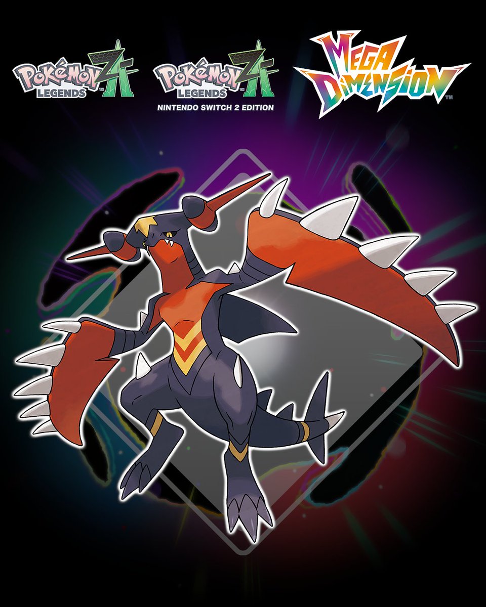 Unlike regular Garchomp, Mega Garchomp Z is constantly in the air. Its wings have grown huge, and a number of large, sinister claws have appeared along their fronts! 😨

#PokemonLegendsZA – Mega Dimension