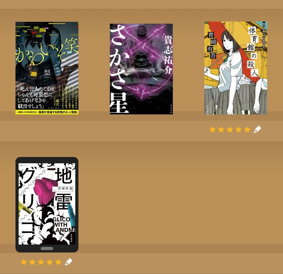 Readeeアプリがサ終するのでブクログに移行。
ついに電子書籍に手を出し、お試しでKindleUnlimitedに加入。
ラノベ、ホラー、ミステリと節操なく手を出した2月でした。
 #読了