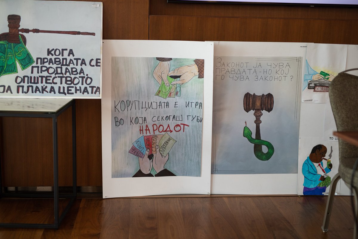 Yesterday in Skopje, Analytica &amp; <a href="/CanadaSerbia/">Canada in Serbia</a> hosted the final event: Next Generation Against Corruption. Insightful discussions with Bojana Mijović Hristovska &amp; Ashley Durec on youth integrity. Data shows 63% of youth see corruption as a driver for emigration. Time for change!