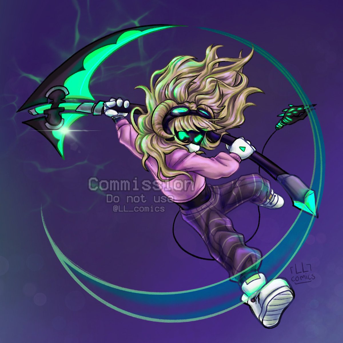Fullbody digital art c0mm for <a href="/Ashkap50/">☾𝚊𝚜𝚑𝚢༄(🇳🇱)</a> of her MD oc

#murderdrones #mdtwt