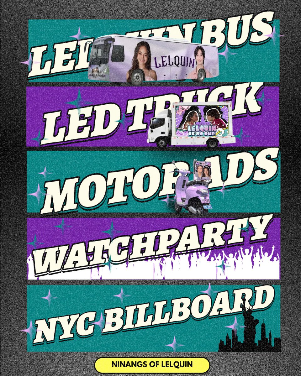The stage is set for a night we’ll never forget!

​The LelQuin Bus, the LED Truck, the Motor Ads, our exclusive Watch Party, and the NYC Billboard are all ready to go!

​This is all for our big winners, Lella and Joaquin, and the Quellas and Solids who never stopped believing. A