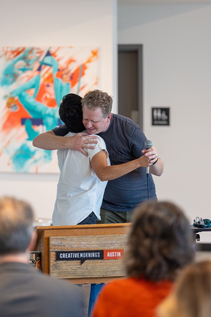 CM_Austin's tweet image. Our #CreativeMornings manifesto was read by Celina Zisman at our February event. Celina also curated the musicians who took our stage between 2020-2025. Thanks for everything you do Celina! 
#EveryoneIsWelcome #EveryoneIsCreative  #CMcamino #CMATX