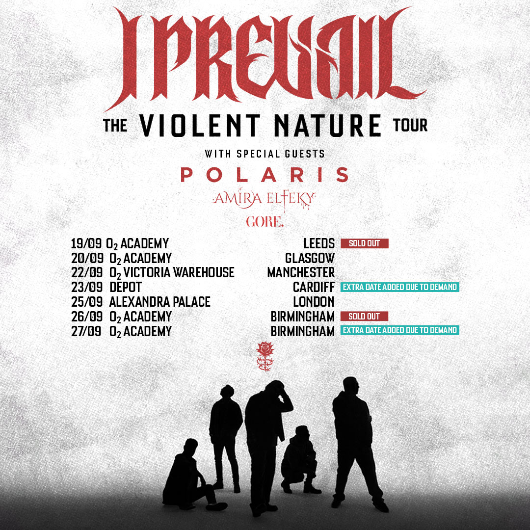 O2VicWarehouse's tweet image. .@gore.theband added as special guest on 'The Violent Nature Tour' alongside @iprevailband Polaris and Amira Elfeky headed to #O2VictoriaWarehouseManchester on Tue 22 Sept 🤘

Limited tickets remain for this show: amg-venues.com/sZWY50YmZlA