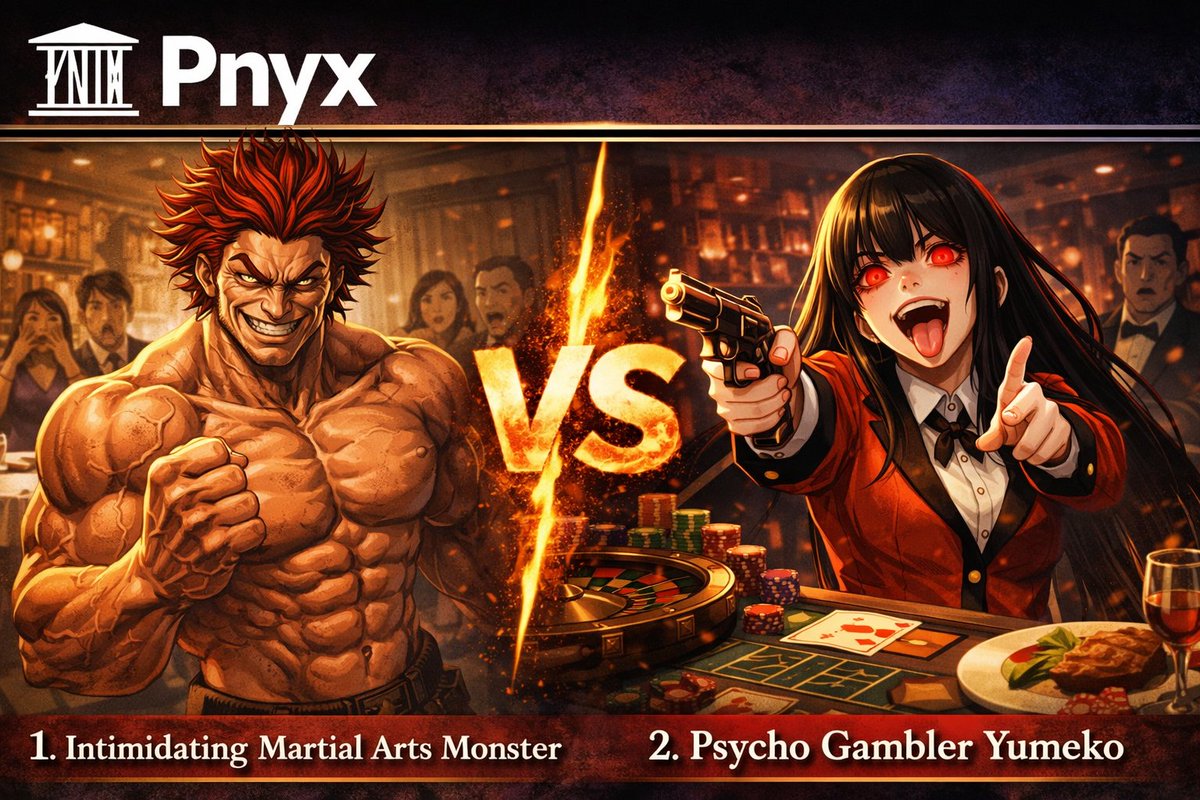 If you HAD to date ONE? 🍽️
Pick your one

❤️ LIKE: Yujiro Hanma 

🔁 RT: Yumeko Jabami 

More fun at <a href="/Pnyxforall/">Pnyx 💿</a>