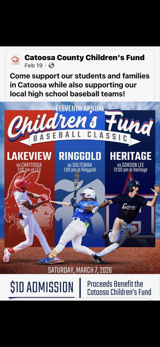 Gordon Lee Baseball tweet media