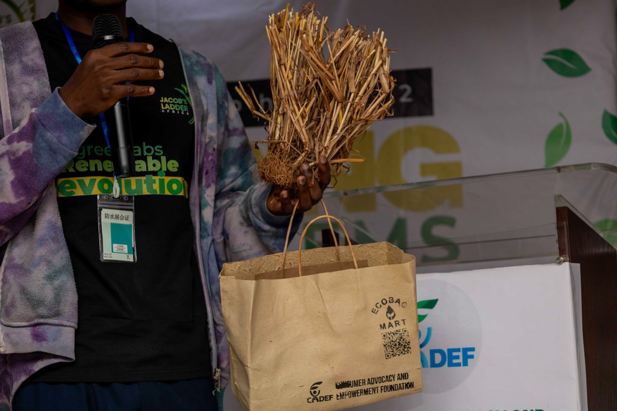cadef_ng's tweet image. Coming up second place, EcoBag Mart turns agricultural waste into eco-friendly paper bags which offer a practical alternative to plastic while reducing pollution and emissions.

We look forward to seeing the finalist build on this momentum through the Incubation Programme.
#CADEF