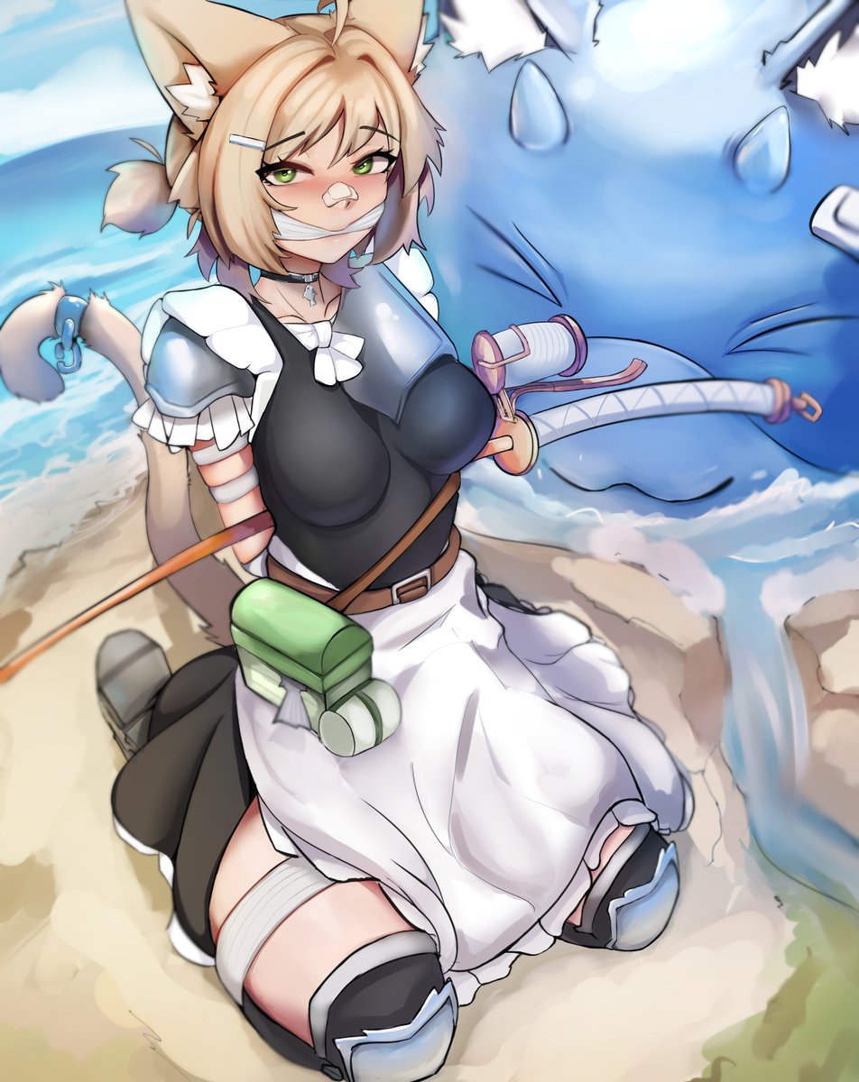 matarasune's tweet photo. Fishing session gone wrong. Altera did caught.... Herself!🎣 https://t.co/9pARaXTSKD