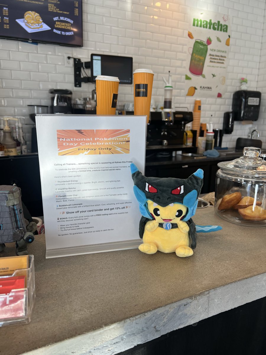 Happy Pokemon day from my Cafes!