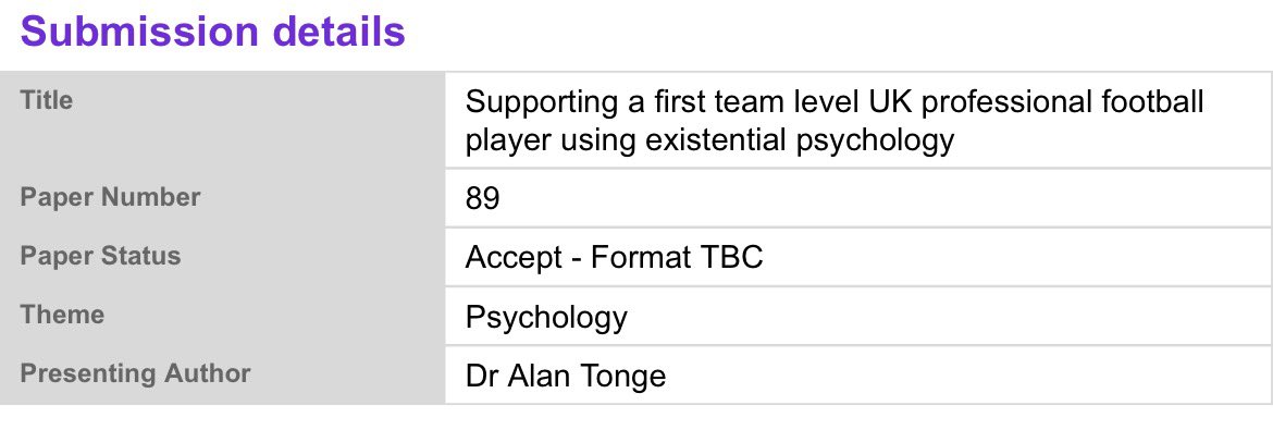Alan_Tonge's tweet image. Abstract accepted for the Chartered Association of Sport and Exercise Sciences (CASES) 2026 conference in June ❤️ #CASES