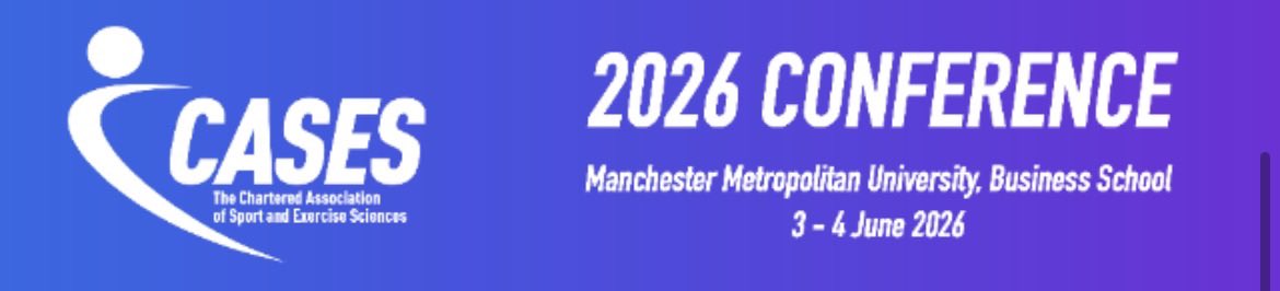 Alan_Tonge's tweet image. Abstract accepted for the Chartered Association of Sport and Exercise Sciences (CASES) 2026 conference in June ❤️ #CASES