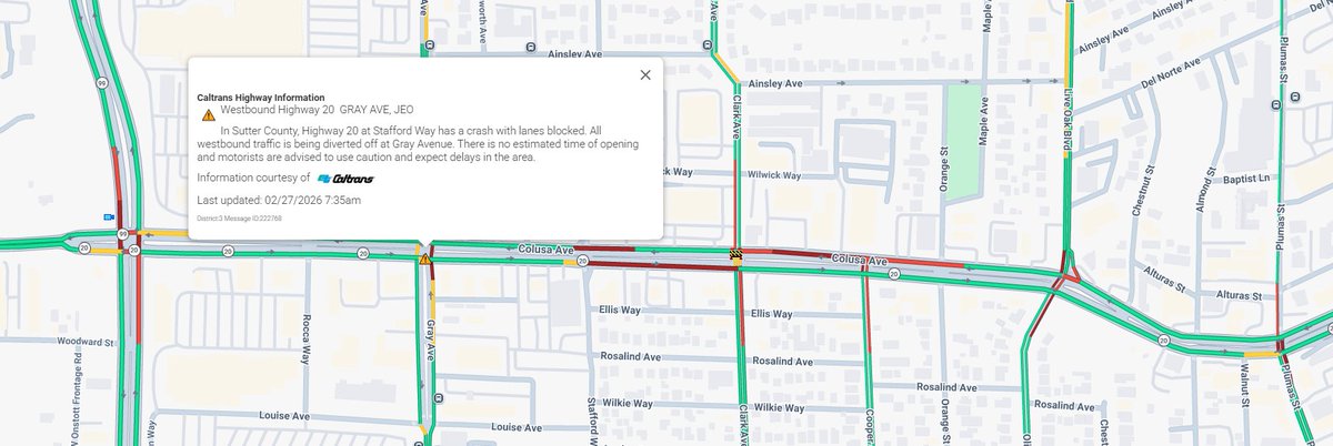 Caltrans District 3 tweet media