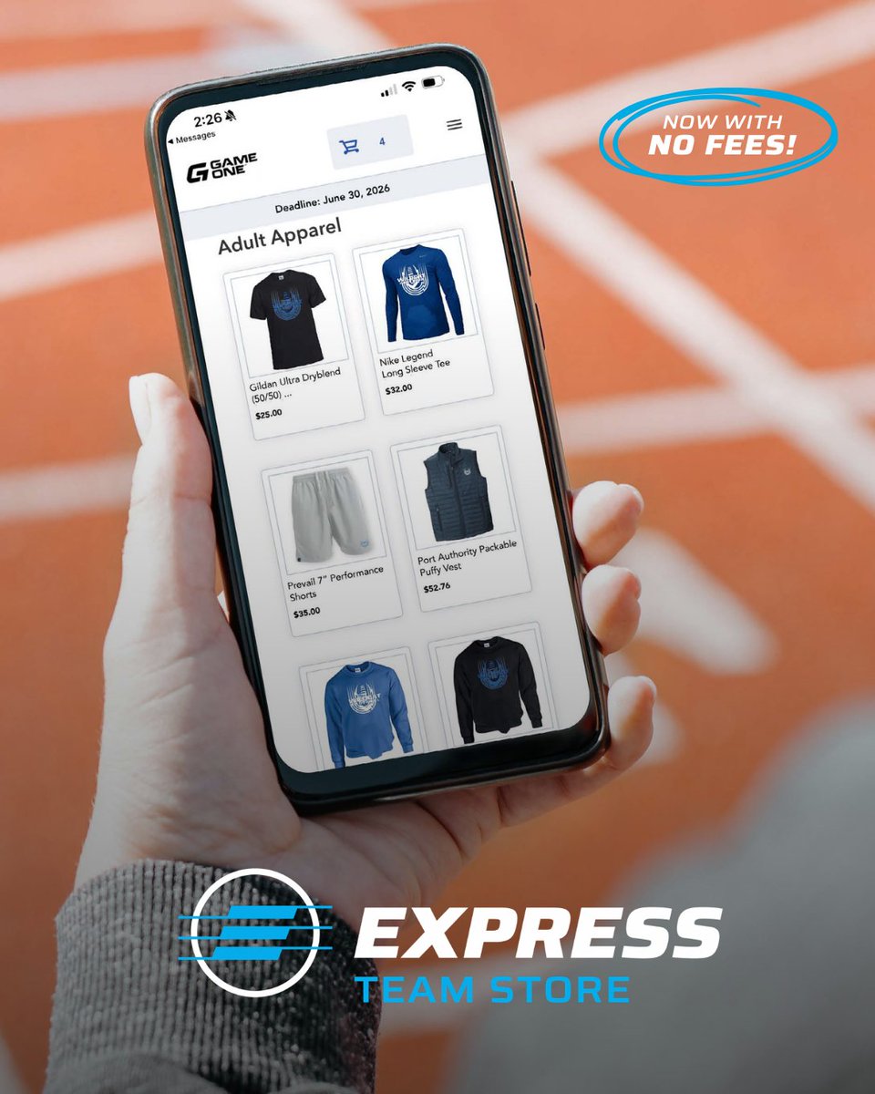 GameOne_USA's tweet photo. Hit the easy button on team stores.

Our GO Express Stores offer:
💸NO FEES 
📦FREE bulk shipping
⚡️Gear produced in as little as 2 weeks (+ shipping)

Get started: https://t.co/pyfvLYRiXB https://t.co/qZzz7qTSbr