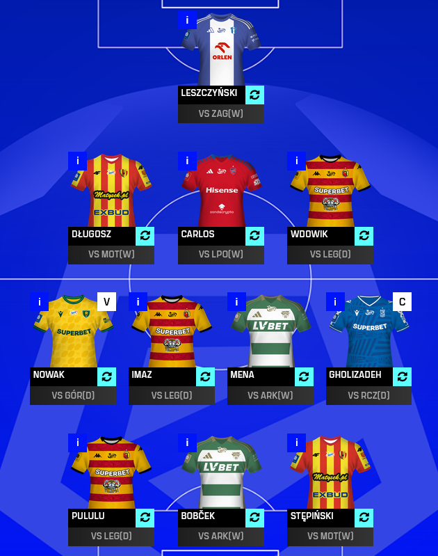 bitson92's tweet photo. 23 kolejka #FantasyEkstraklasa

Z wypoczętym Irańczykiem na C - liczę, że nie będzie to bardzo popularne rozwiązanie. https://t.co/oKkkH28R6h