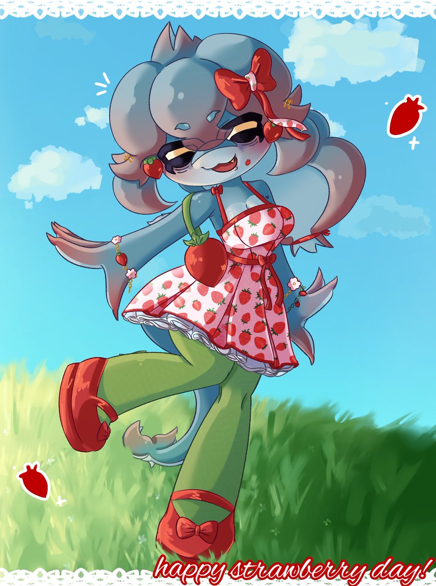 IT'S NATIONAL STRAWBERRY DAY!! ehehe beri is ready to have some fun

And hai to all the other strawberri'z! >:3