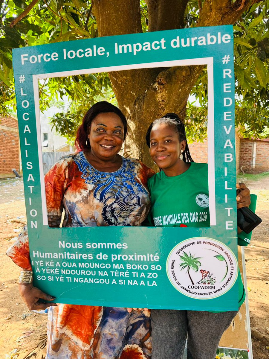 COOPADEM_RCA's tweet photo. Humanitaires de proximité, engagés pour une action collective et un #impact local et durable de nos programmes en 🇨🇫. En cette #JournéeMondialeDesONG, rendons hommage aux ONG, actrices de première ligne, porteuses de la réponse humanitaire.
#localisation
#redevabilité https://t.co/hwxJJR4dXC
