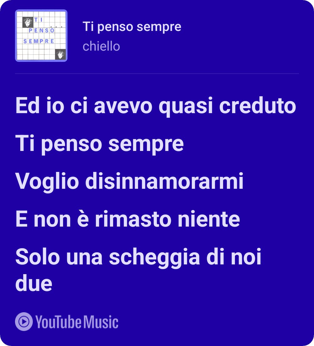 Ma quanto è bella questa canzone??? Parla di sentimenti che in fondo prima o poi tutti abbiamo provato... #chiello
#Sanremo2026

music.youtube.com/watch?v=AVKnGB…
