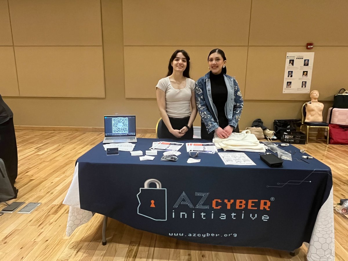 az_cyber's tweet photo. @az_cyber is proud to attend #SheTech, a one-day event for high school girls that features hands-on activities in science, technology, engineering, and math (STEM) designed to spark curiosity and open doors in technology and cybersecurity. https://t.co/sCWqyoTRUO