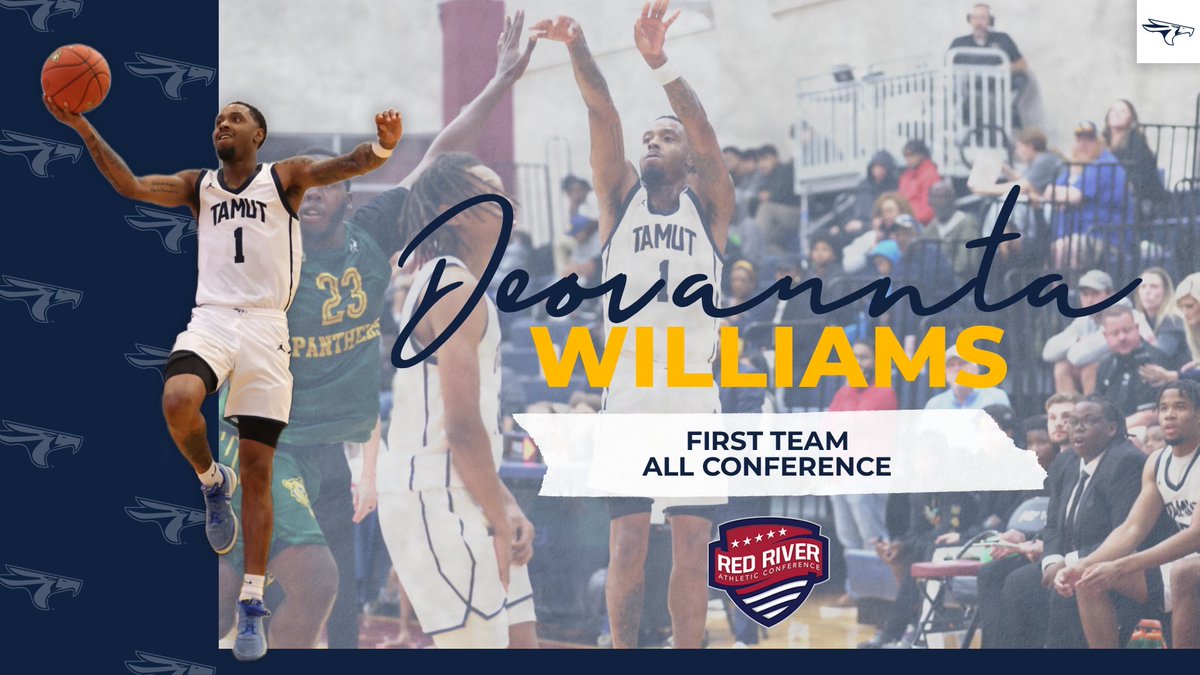 TAMUT_Athletics's tweet photo. Elite. Again. 💪
Deovaunta Williams secures back-to-back First Team recognition. #TheStandard #SoarEagles https://t.co/0SJISTvo9S