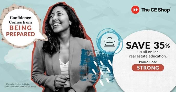 WyndRealty's tweet image. 35% OFF – Ends Tomorrow

⏰ Last call!
Get 35% OFF ALL real estate classes (Pre, Post &amp;amp; CE).

Enroll 👉 Wynd.TheCEShop.com
Use code STRONG

Ends tomorrow. Don’t miss it.

#WyndRealty #RealEstateEducation