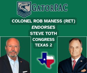 RobManess's tweet photo. #TX2 it is the last day of early voting! Don't miss your chance to FIRE Eye-Patch McCain (Dan Crenshaw) by voting for this guy @SteveTothTX !! Election Day is March 3! https://t.co/uewsL0BOcT