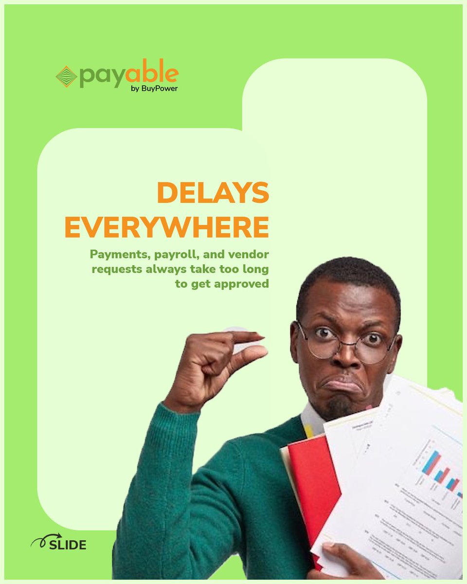 payableafrica's tweet photo. If your approvals are slowing down your business, it’s time to automate.
Payable Africa helps you cut delays, reduce errors, and track every approval in one place.
👉��� Start your automation journey: https://t.co/J9JGWS5cOp
#payableafrica #approvalworkflow #businessautomation https://t.co/SQ9ls1io6A