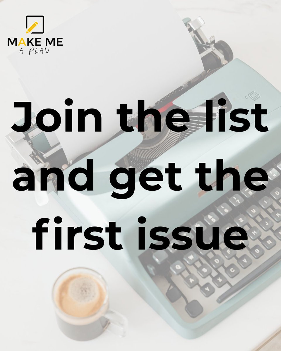 Our new Make Me A Plan newsletter launches in March.
Monthly planning tips, business insights, and tools to help you move forward with clarity.

Sign up to get the first issue:
fa488cee.sibforms.com/serve/MUIFAB1p…