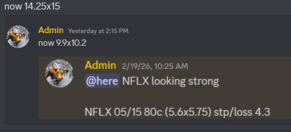 $NFLX 

$QQQ $SPY $SPX $AMZN $DELL $JOBY $WMT  $PLTR $AVGO $TQQQ