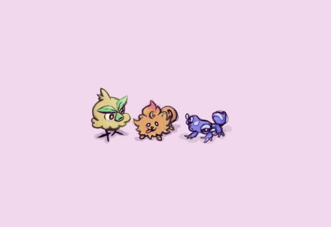 Doodle_ba's tweet photo. three new guys 
#Pokemon30 #PokemonWindsWaves https://t.co/eJNhBScC3m