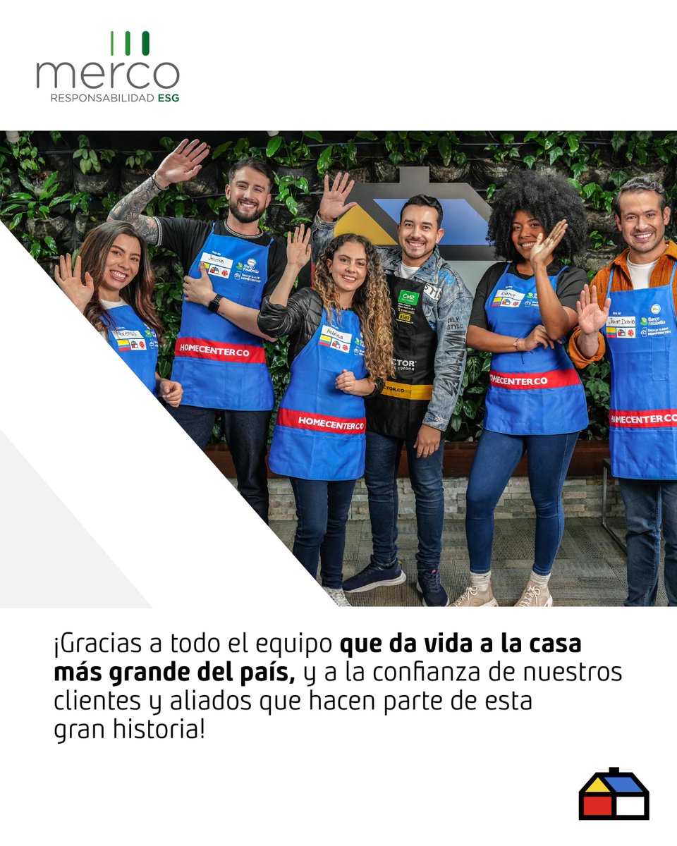 Homecenter_co's tweet photo. ¡Estamos en el ranking de Merco Digital en Retail! 🔝😀
Un reconocimiento que nos impulsa a seguir generando impacto positivo cada día. Gracias al equipo que construye la casa más grande del país y a quienes confían en nosotros 🏡💙.
#Homecenter #MercoDigital #JuntosConstruimos https://t.co/dOPhv905vU