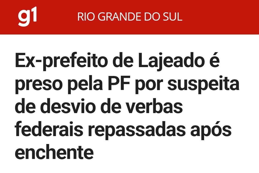 Gustavramski_'s tweet photo. MARCELO CAUMO, @marcelocaumors ex-prefeito de Lajeado/RS,  foi preso acusado d ROUBAR verbas públicas destinadas às vítima das enchentes em 2024.
Mais um hipócrita ladrão defensor dos valores da família conservadora https://t.co/Ctz825A6AS