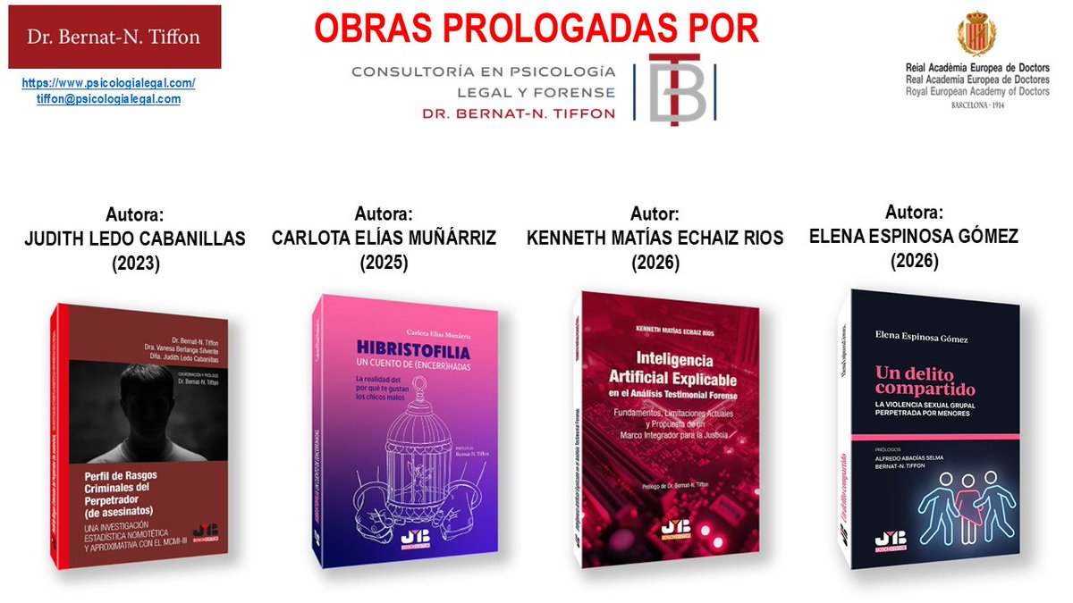 Dr. BERNAT-N. TIFFON - PSICÓLOGO FORENSE SENIOR tweet media