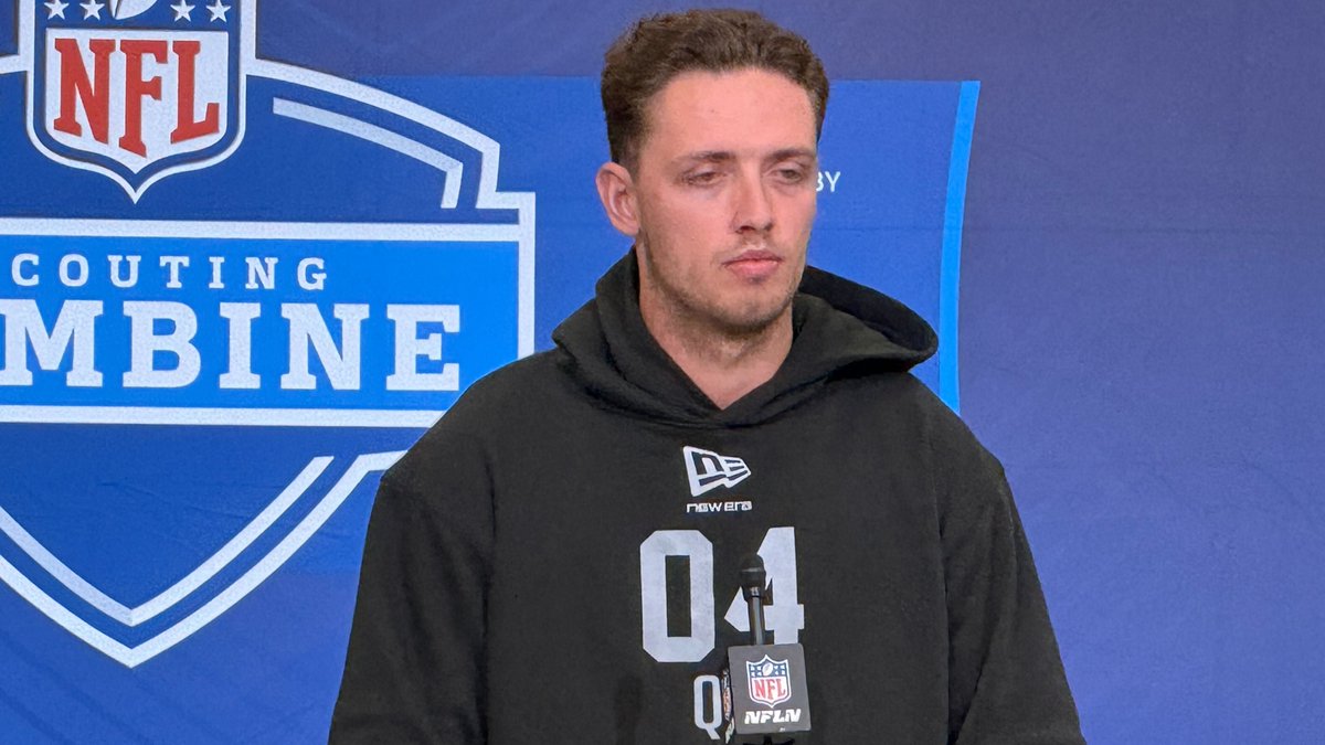 Miami QB Carson Beck says he's had a formal combine meeting with the  Steelers this week.