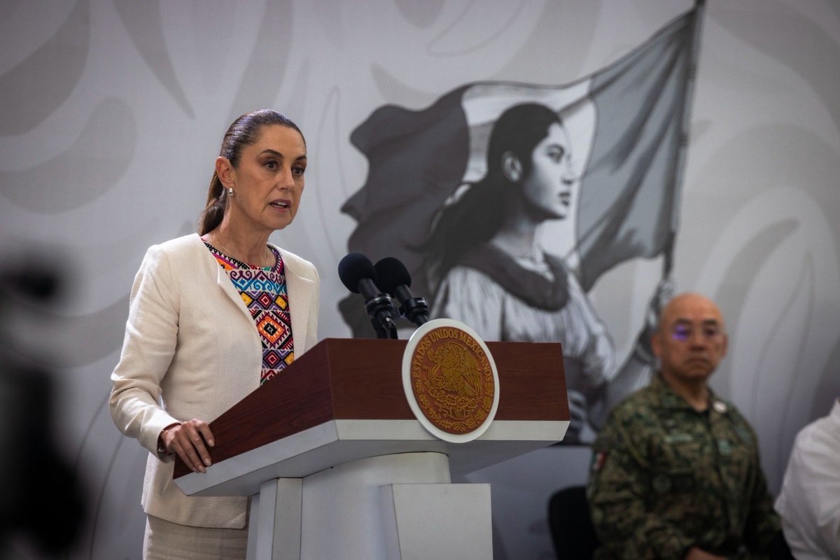 ¡Bienvenida a Sinaloa, Presidenta <a href="/Claudiashein/">Claudia Sheinbaum Pardo</a>!

Agradecemos su respaldo y compromiso con nuestro estado. Nos da mucho gusto recibirla siempre con buenas noticias y resultados que fortalecen el bienestar de las y los sinaloenses.

Sinaloa la recibe con los brazos abiertos.