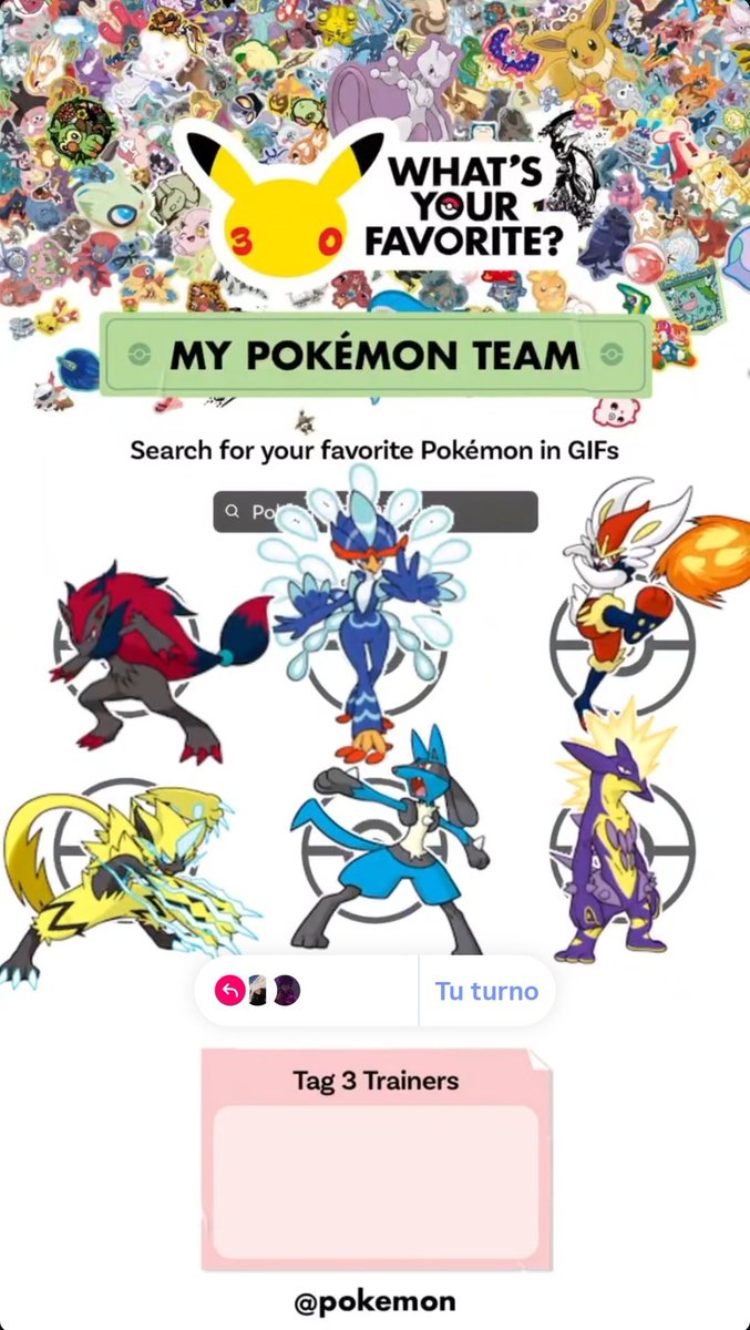 My dream team! I love these guys so much! 💙

#Pokemon30