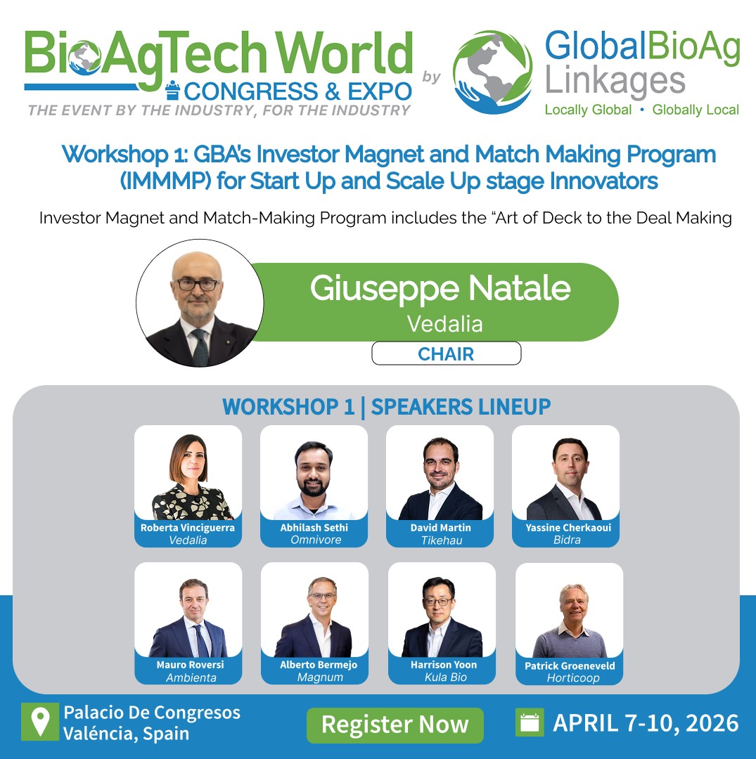 Bioaglinkages's tweet photo. Master the "Art of Deck to the Deal Making" at #BAWCongress2026! 📈

📍 Valencia, Spain📅 April 7-10, 2026

🚀 Register now: https://t.co/pENvOt6gvj https://t.co/jg0vkbuu1r