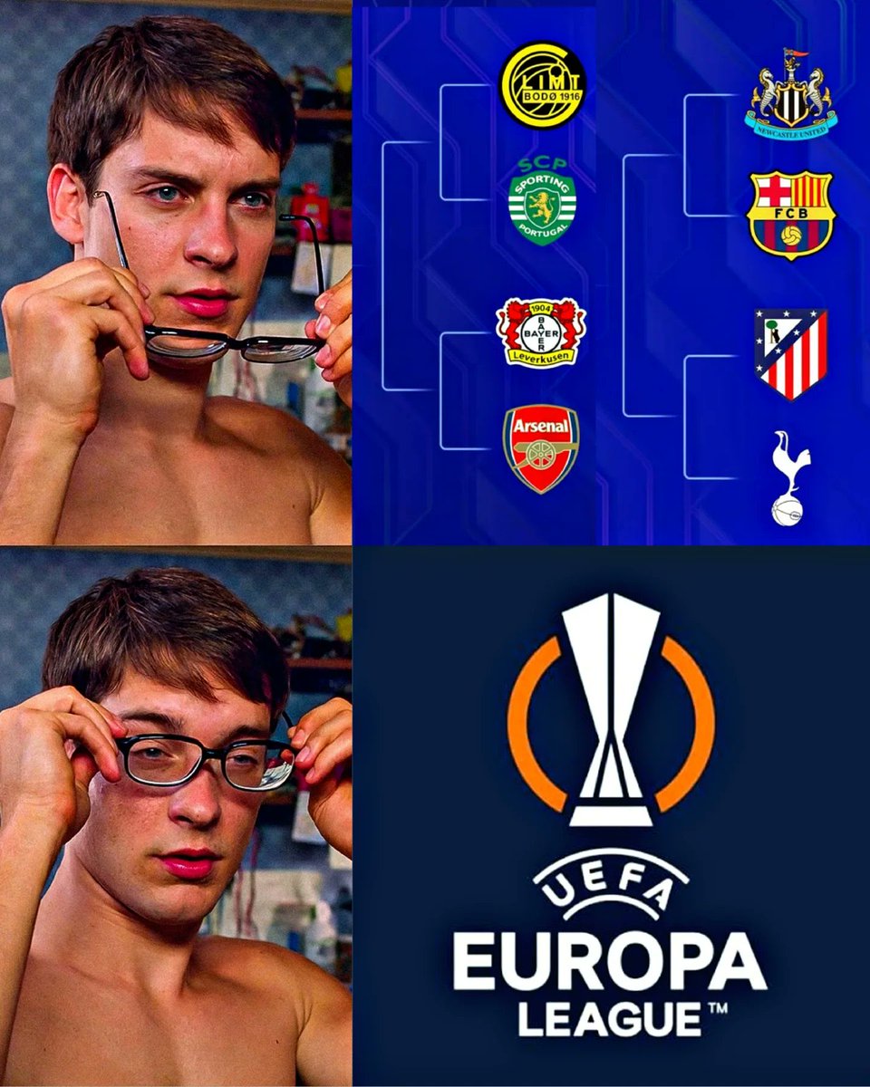 Uma equipa que ganhou a Champions 😭 
A chave do Porto na Liga Europa tem 3