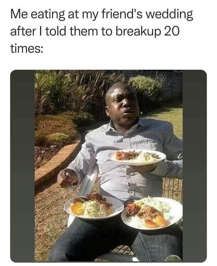 MeredithPaigeH's tweet photo. Yβall getting married when you know you shouldnβt be. But Iβll still be there to support you and enjoy the wedding. ππ³ #AmericaProblems #GetMarried #GetDivorced #MemeQueen ππΏ https://t.co/sAhzzg2OPG