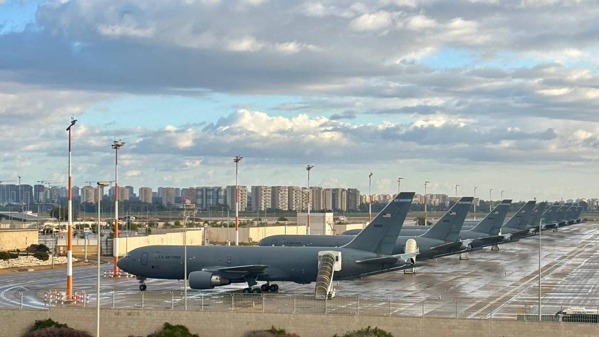 This is the scene at Ben Gurion Airport right now. Why is the US positioning tankers off Tel Aviv and the USS Ford off the coast of Haifa? To send a message to Iran: “If you try to pre-empt our attack by unloading on Israel, you won’t just be attacking Israel—you’ll be attacking