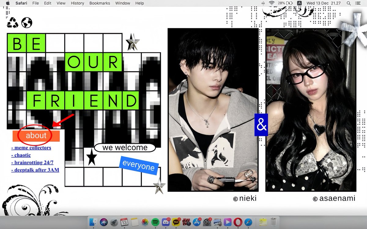 Trying our luck with a little FCV here. We love small talks that spiral into meme exchanges and unexpected yapping, and we’re hoping to meet mutuals who can return the same energy, a true chatter perhaps. So tell us, what’s something you’ve been obsessed with lately?