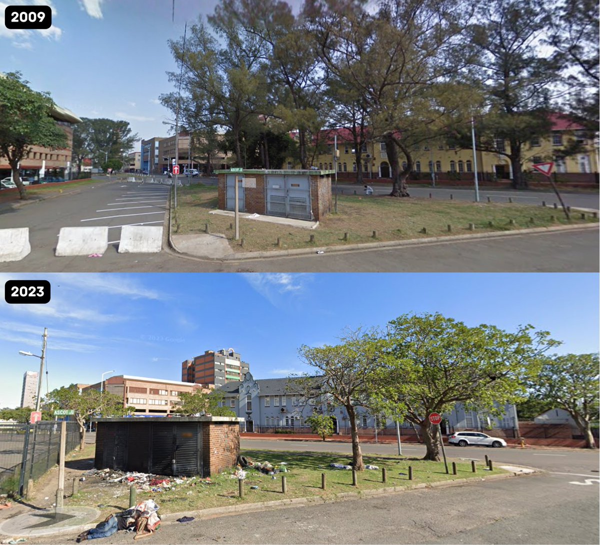 Durban Before/After tweet media