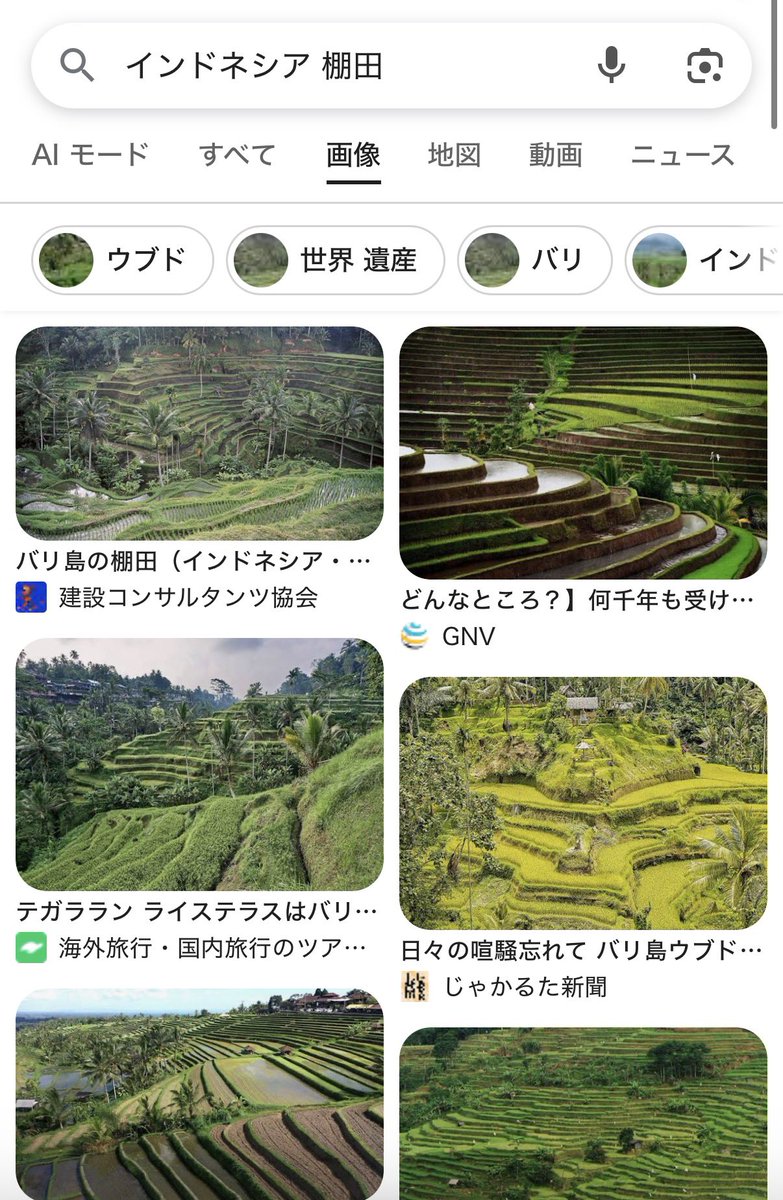 ウインド/ウェーブの舞台、多数の島で構成されてて、棚田が有名なインドネシア説が有力っぽい