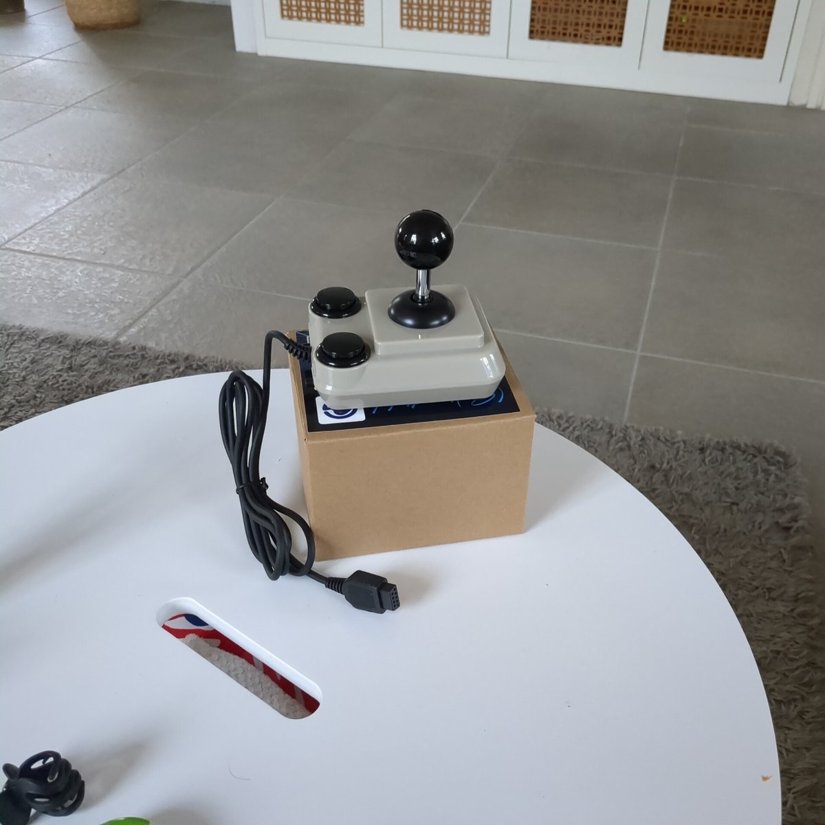 j0ran's tweet photo. Part 1 arrived today. The joystick. Now waiting for the #Commodore #C64 Ultimate. https://t.co/iXwdwSAYI1