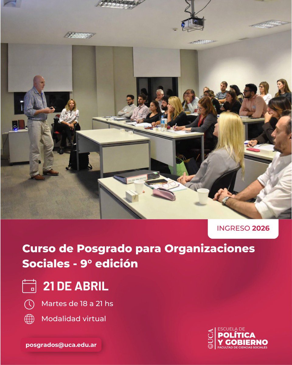 Escuela de Política y Gobierno - UCA tweet media