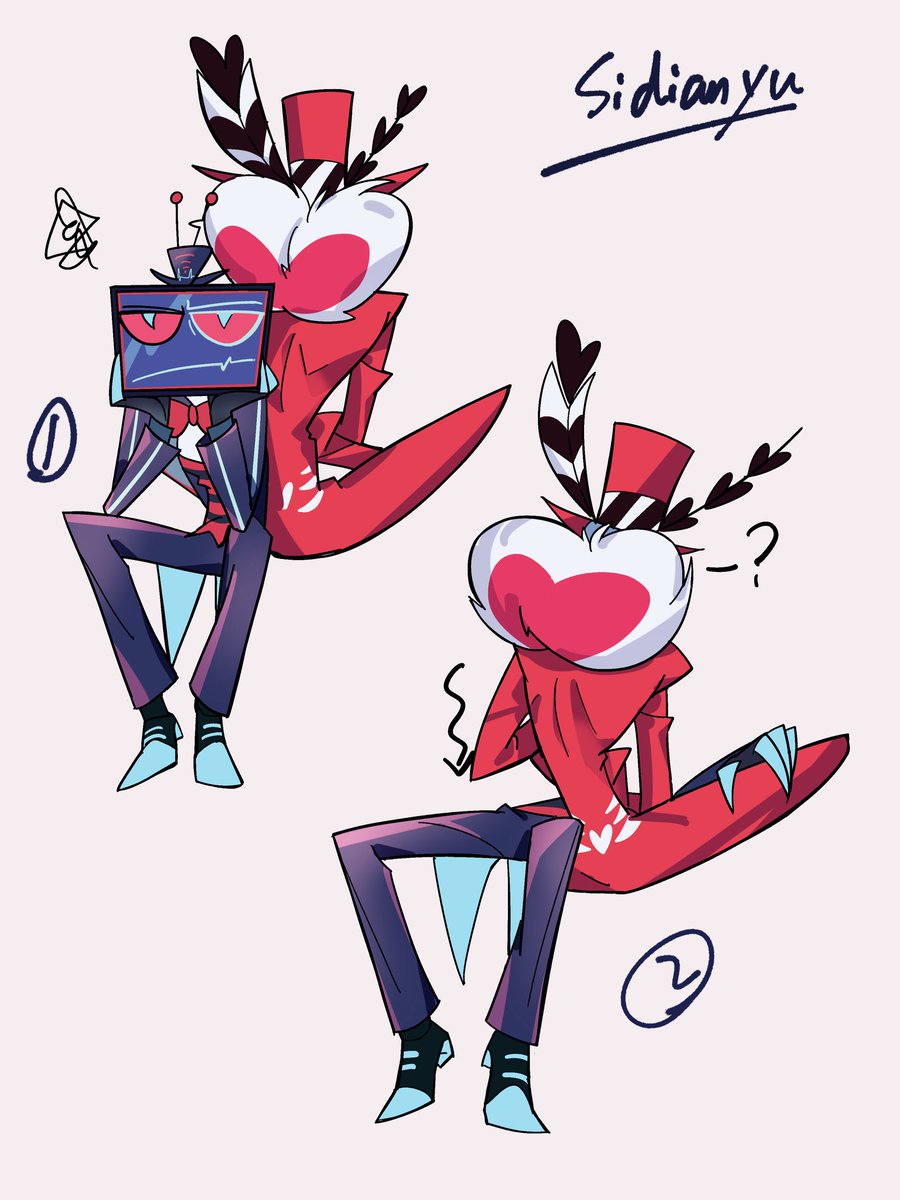 Zhxhxn2Zhxhxn's tweet photo. 💘
#HazbinHotel 
#HazbinHotelVox 
#HazbinHotelValentino 
#VoxVal https://t.co/wsdRe4ERY6