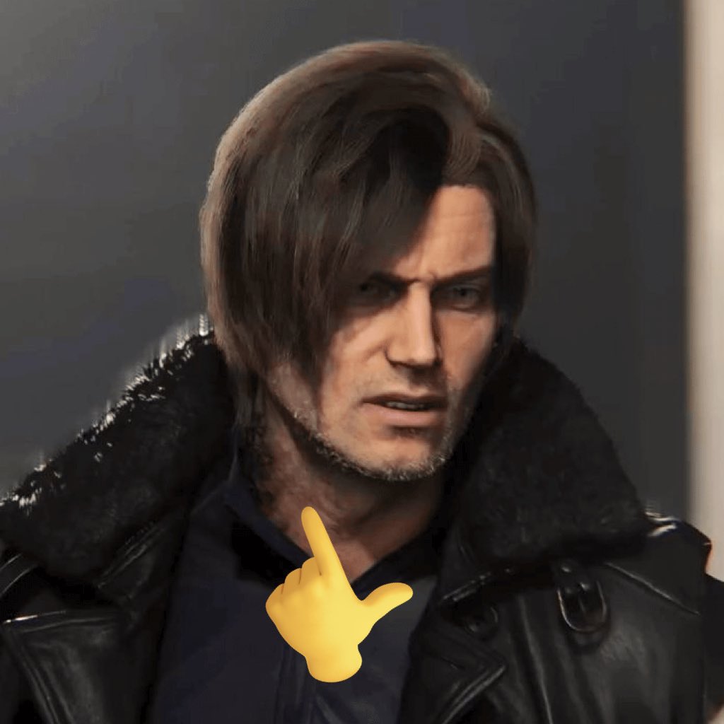 MatttXp's tweet photo. taken more damage from leons sharp jawline than any zombie in game https://t.co/Q4uj35l2jZ