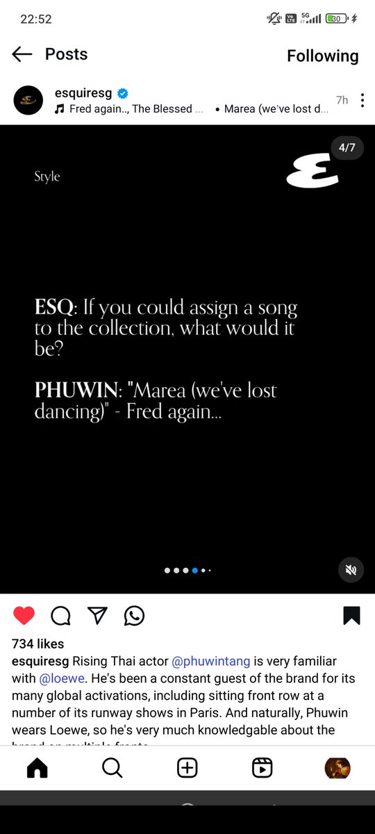เพลงสำหรับคอลฯนี้ที่ #phuwintang เลือก Marea(we've lost dancing) Fred again..
กด like ที่ 🔽
instagram.com/p/DVQP33Gjkl1/…